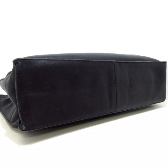 SOLD Chanel Vintage Black Large CC 24k plated gold chain tote - Picture 6 of 13